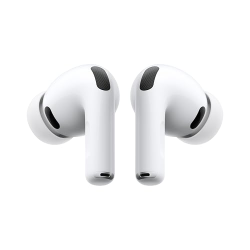 Apple AirPods Pro 3 Bezprzewodowe słuchawki, aktywna redukcja hałasu, pomiary tętna, funkcja aparatu słuchowego, Bluetooth, dźwięk przestrzenny, Hi-Fi, ładowanie przez USB-C
