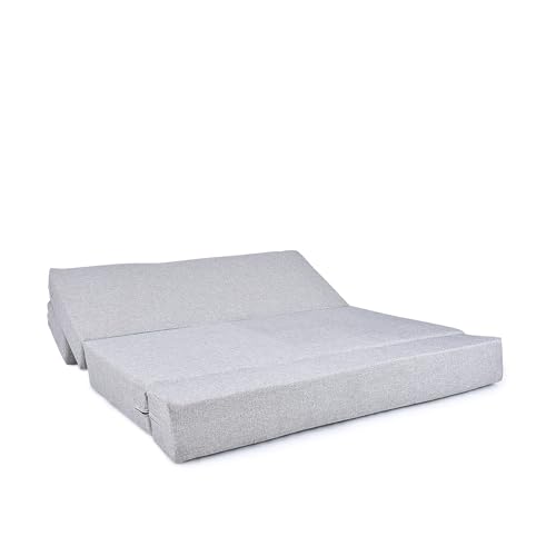 Image of Three Seater Sofa Cum Bed 5x6 Ft with Soft Foam Cushioning, Comfortable Foldable Sofa Bed for Living Room, Bedroom, Guest Room & Office(Grey)