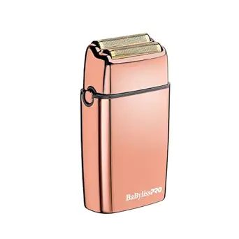 BaBylissPRO METALFX Double Foil Shaver, Handheld Electric Razor for Travel, Portable Cordless Close Face Shaver for Head, Beard, & Neck