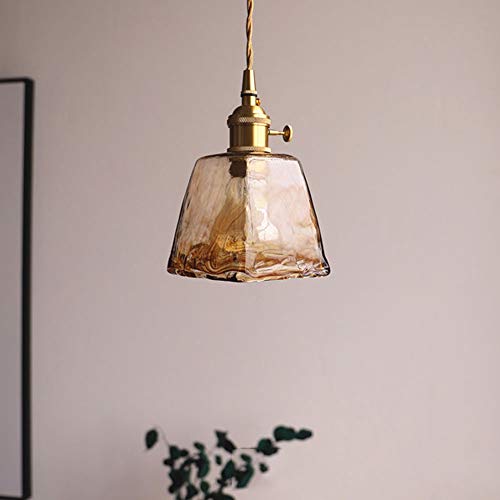 Lumière suspendue rétro en verre pour sublimer l'ambiance de votre cuisine ou de votre chambre - 4