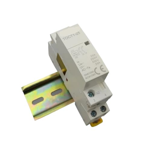 Contactor modular AC 24V carril hogar 2P 25A interruptor magnetotérmico CT1 2
