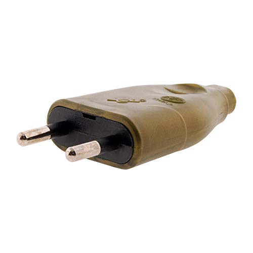 Fiche mâle 2P 6A - or - Zenitech