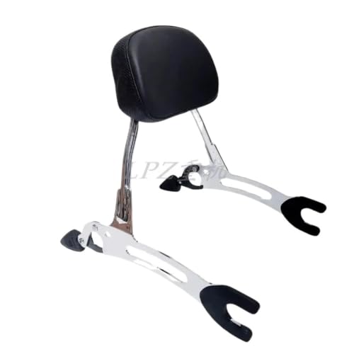 Motorradsitze & Sitzbänke Passend für Indian Springfield Dark Horse Zubehör Motorrad Sissy Bar abnehmbare Rückenlehne Beifahrer(Chrome)