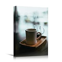 Canvas Wall Art Coffee Preparation Coffee Drinks Kitchen Multicolor Photography Rustic Urban - 12x18 inches