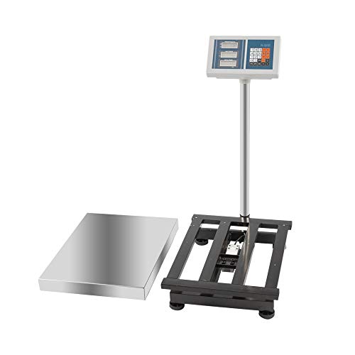 300KG/661lbs Weight Electronic Platform Scale,Stainless Steel High-Definition LCD Display,Digital Floor