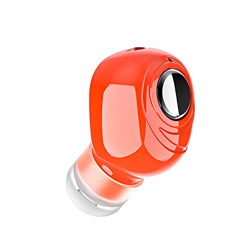 Trailrest Auriculares Tooth Oro K08 Mini Auricular inalámbrico portátil de una Sola Oreja 5.0 InEar Earbuds. Soporta micrófono. Operación de botón Auriculares Tooth Agua (Red, One Size)