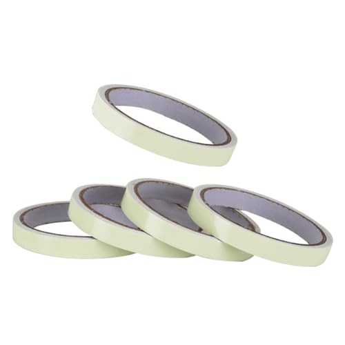 MILLTOR Cinta adhesiva que brilla en la oscuridad, rollo de emergencia luminoso, marcadores de salida de seguridad, escaleras, paredes, escalones, señal de salida, 2 cm, duradera