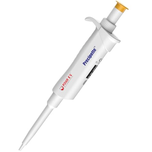 4E's USA Pipette - 0.1-2.0μl Micropipette, Adjustable Volume Pipette with Autoclavable Lower Portion, Universal Tip Cone Single Channel Pipettes, Laboratory ISO 8655 Calibrated Pipettor