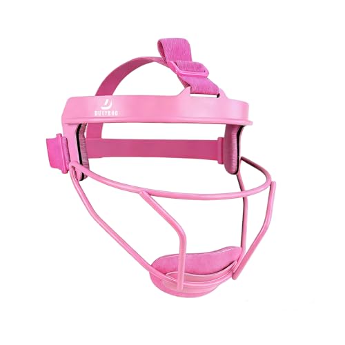 DUTYBOD Softball Face Mask Lightweight and Comfortable with Wide Field Vision fit All Ages - Durable and Safety Face Mask (Pink)
