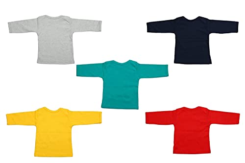 Image of Infantbond Baby Boy's & Baby Girl's Full Sleeves T-Shirt (Pack of 5) (18-24 Months)