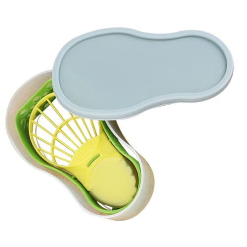 TOYZFRIENDY Avocado Werkzeugset 3 In 1 mit Entkerner Schneidehilfe und Aufbewahrungsbehälter BPA frei Küchenhelfer für Avocado Liebhaber und...