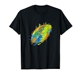 Water Splash Rugby Ball Watercolor Rugby Ball