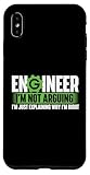 Ingenieur I'm Not Arguing – Maschinenbauingenieur STEM Student Hülle für iPhone XS Max