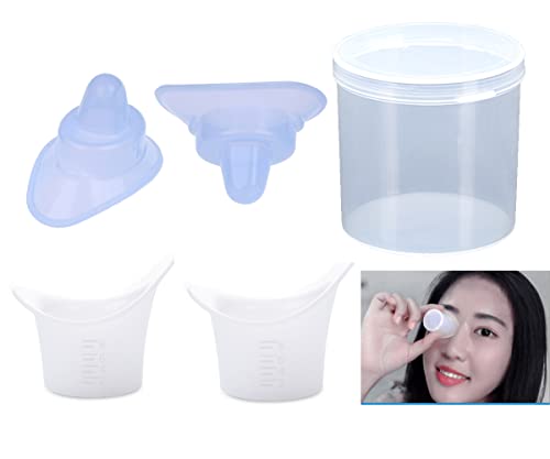 FOYARA Soft Silicone Reusable Eye Wash Cup for Effective Eye Cleansing Eye Care Washing Cup Pack of 4