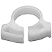 HellermannTyton SNP810C2 Snapper Hose Clamps.514"/.587" Min/Max Diameter, POM, White, 100/pkg