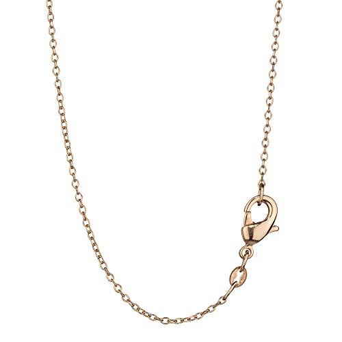 Chaîne d'ancre ronde NKlaus en laiton doré collier fin élégant pour pendentif