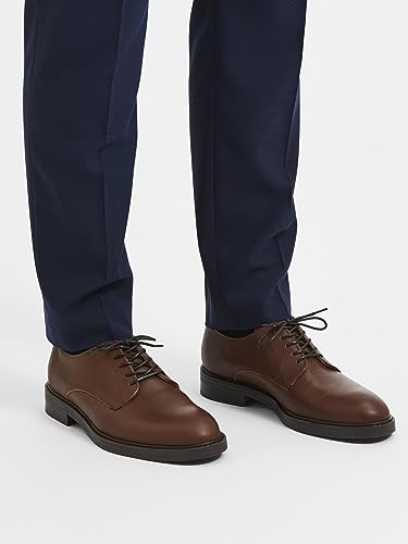 Image of SELECTED HOMME Men's Slhblake Leather Derby Shoe B Noos