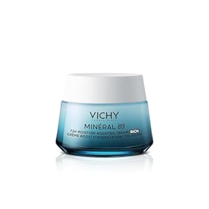 Vichy Mineral 89 Cream, 72H Moisture Boosting Cream | Hydrating Face Moisturizer with Hyaluronic Acid & Niacinamide | Daily Face Cream | Available in 2 Formulas | Suitable for All Skin Types