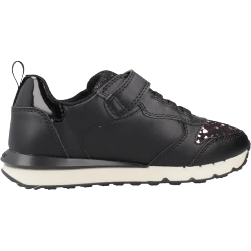Geox J Fastics Girl Basket, Noir/Violet, 29 EU