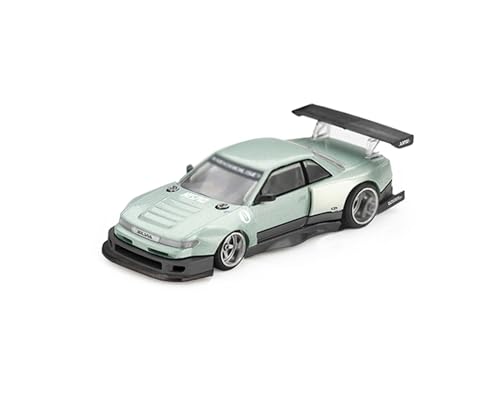 Mini GT Silvia S13-R Kaido Works V1 RHD Verde Claro Metalizado miniatura 3