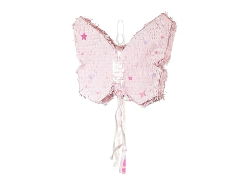Piñata 58 x 48 x 10 cm Papillon – Décoration de fête à remplir – Jeux de fête pour anniversaire d'enfant fille, anniversaire, mariage, fête –...