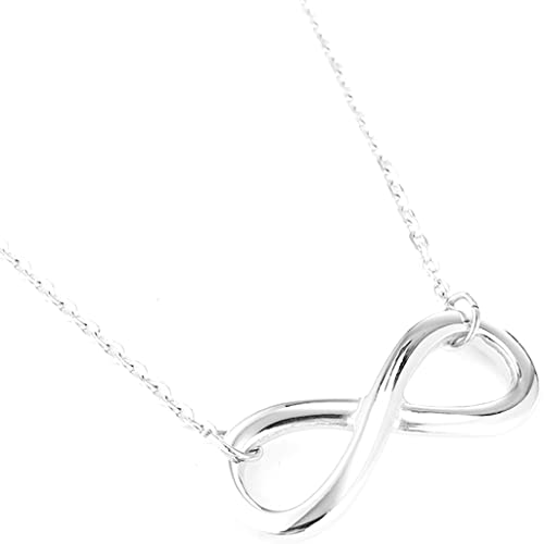 Jude Jewelers Stainless Steel Infinity Style Charm Promise Statement Classic Plain Collar Necklace2