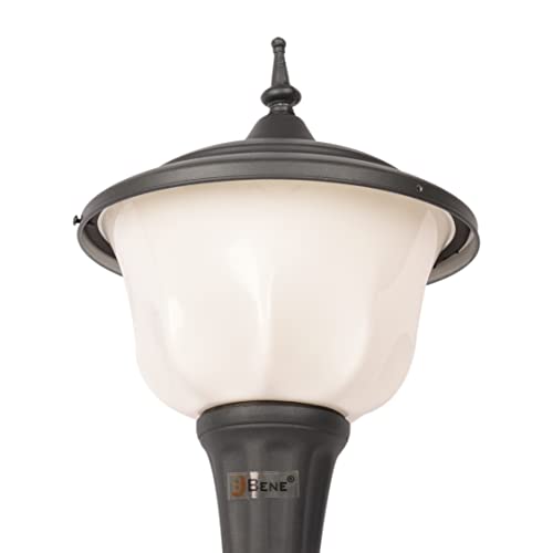 Image of BENE Aluminium Round Adam Garden Light 27 Cm Milky, Grey, Pack of 1 Pc