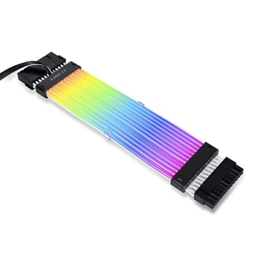 ホワイトLEDケーブル 24ピンとハイエンドモデル用12ピン Amazon | LIANLI ARGBエクステンションケーブルSTRIMER PLUS