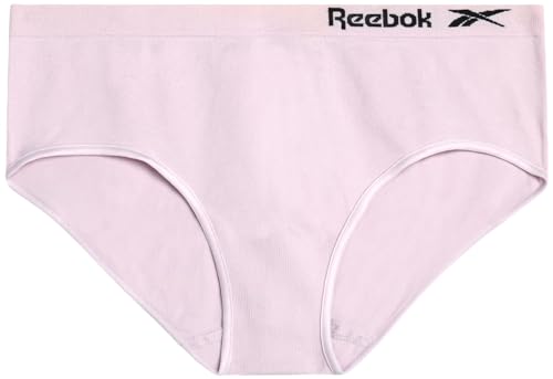 Reebok Girls' Brief Panties - 3 Pack Breathable Hipster Stretch Panties - Seamless Underwear for Girls (Sizes: 6-16)3