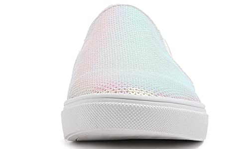 Image of FEVERSOLE Women's Fashion Sparkle Sequin Embellished Sneaker Party Holiday Casual Shoes