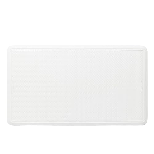 Image of Rubbermaid Commercial Products Safti-Grip Bath Mat, Large, White, Suction-Backed, for Commercial /Residential Use for Home /Hotel /Shower /Bathtub (Pack of 12)