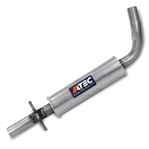 ATEC Germany 1x Silenziatore centrale Compatibile con AUDI A3 (8L1), SEAT LEON (1M1), TOLEDO II (1M2), SKODA OCTAVIA 1 (1U2) (1U5), VW BORA I (1J2) (1J6), GOLF 4 (1J1) (1J5), NEW BEETLE (9C1, 1C1)