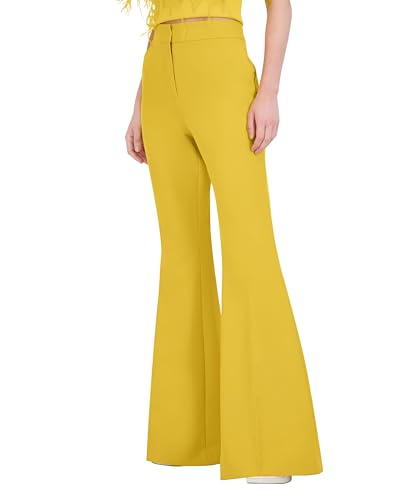 BCBGMAXAZRIA Women's Woven Flare Pants2