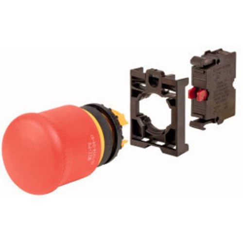 Eaton M22-PV-K01-BVP Emergency-Stop Key-Release Mushroom, Complete Device