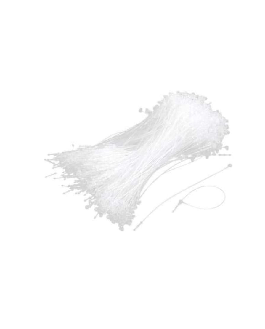 3" White Plastic Loop Lock Pins Tag Fastener Hook Ties -5000 Pieces