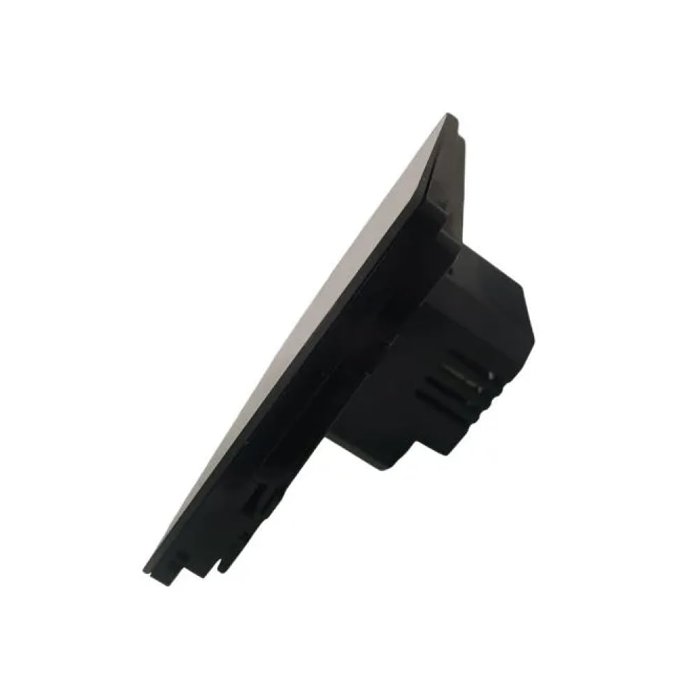 Cronotermostato ad incasso, montaggio su scatola a 3 moduli, WiFi smart, nero, display LED touch, programmazione con APP, 220V 230V, caldaia, funzione estate/inverno, ETWF4302