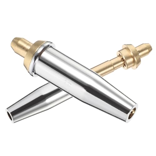 SEWOART 2pcs Propane Cutting Nozzle Tip for Cutting Torch Cutting Tip for Torch Tip for Natural Gas Torch Propane Cutting Torch Tips Torch Spare Part Replacement Torch Tip Copper