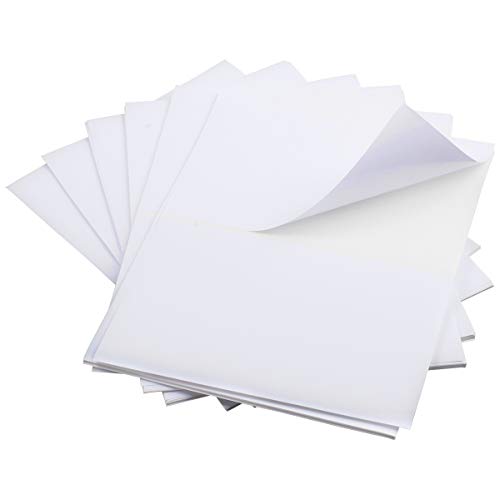 BESTEASY 200 Half Sheet Self Adhesive Shipping Labels, Laser/Ink Jet White Blank Shipping Labels Address Labels (100 Sheet Total 200 Labels) - Thumbnail 2