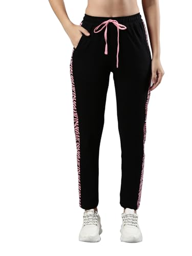 Image of Femmora Relax Fit Track Pant with Abstract Print, Breathable Soft Cotton Fabric with Drawstring Waistband Closure and 2 Side Pockets, for Women,Pack of 1