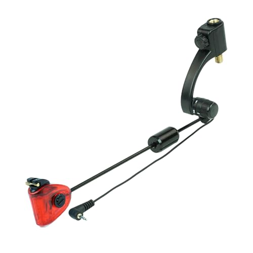 Hirisi Tackle Swinger FBA-B2045-red Indicateur de touche pour pêche à la carpe, 4 couleurs, élasticité réglable, 2 niveaux, avec raccord rapide
