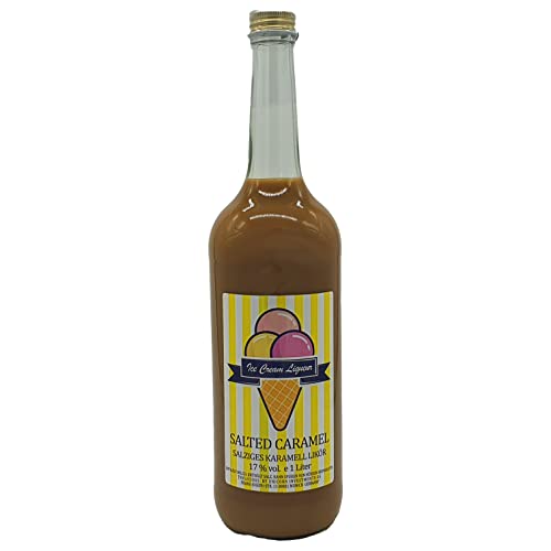 Ice Cream Likör | Salted Caramel | Salziges Karamell Likör | 16% vol. Alkohol fein cremiger Likör mit Karamell, Salz und Sahne Cover