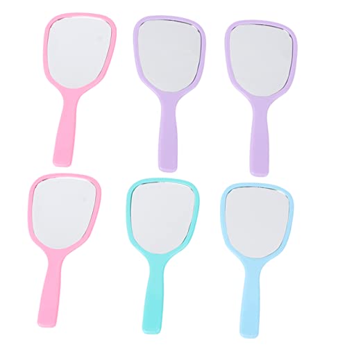 6 espejos de mano portátiles para maquillaje