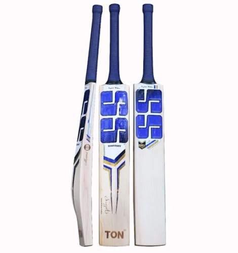 SS Sky English Willow Premium Cricket Bat, Size 4, Includes bat Cover
