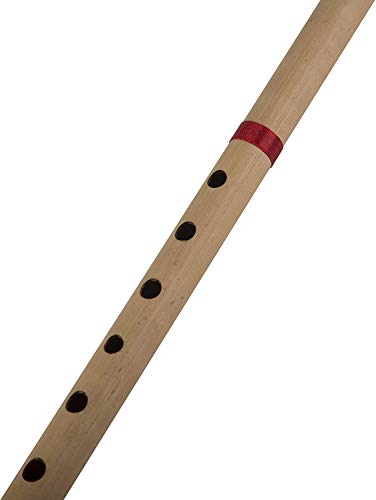 17 Inch Authentic Indian Wooden Bamboo Flute In 'A' Key Fipple Woodwind Musical Instrument Recorder Traditional Bansuri Handcrafted Novelty Decoratives & Collectibles #TOP3