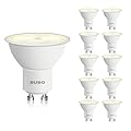 BUBO GU10 LED Bulb 6W Equivalent 50W, 3000K Warm White 650 Lumens, Non-Dimmable GU10 Bulb Replacement for Track Lighting, MR16 LED Bulb for Kitchen, Range Hood, Living Room, Bedroom, 10 Pack