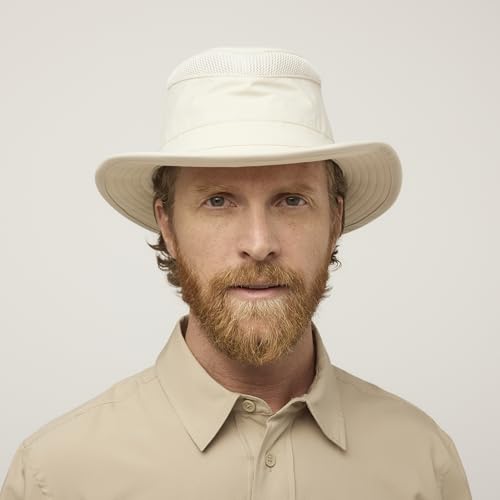 Image of Tilley LTM5 Airflo Medium Brim Hat - Ultralight, Buoyant & Breathable, UPF 50+ Sun Protection, Water-Resistant