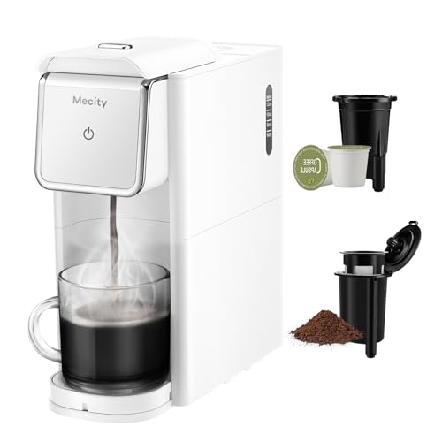 Listado de Departamento de blancos para comprar hoy. 41 Mecity - Cafetera pequeña cafetera compatible con cápsula K-CP, café molido, té suelto, diseño compacto para uso doméstico, RV, departamento, apagado automático, 120 V, 1000...