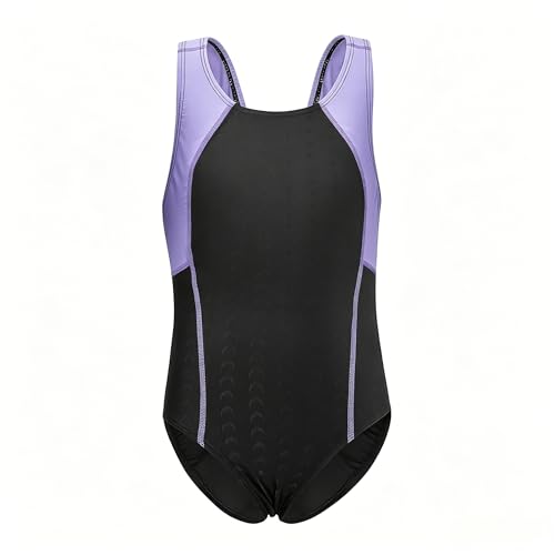 Maillot de bain entraînement fille dos nageur anti-friction 5-12 ans