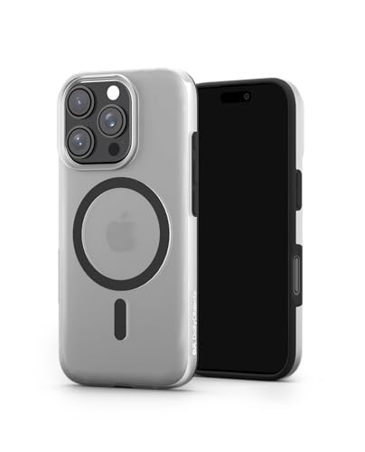 Image of DailyObjects Polycarbonate Black Mist Magsafe Case For iPhone 16 Pro Compatible With Mag-Safe Wireless Charging | Black Hybrid Magnetic Back Cover
