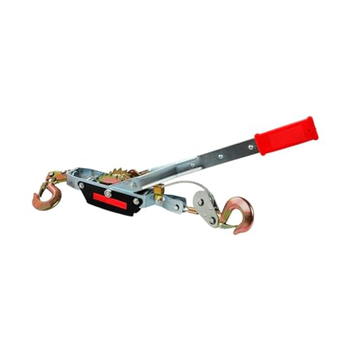 Cabestrante manual de 4 toneladas 4000 kg - 2,5 METROS de cable - Polipasto RZ TOOLS de palanca para mover cargas pesadas de hasta 4 TN Trinquete